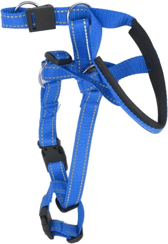 Miniatura 11 de TOPINCN Collar para la cabeza, cabestro de cabeza de perro con correa de seguridad, material de nailon con hebilla de metal, arnés para la cabeza