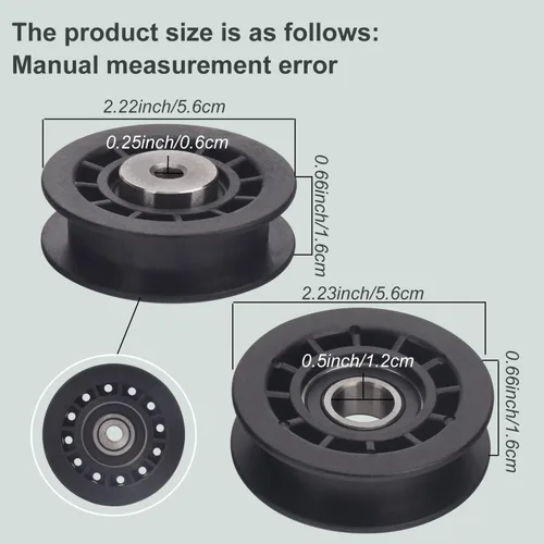 Miniatura 3 de 587973001 587969201 Conjunto de polea tensora compatible con cortacésped Husqvarna Craftsman Walk-Behind, para cortacésped cubiertas polea loca