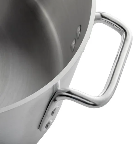 Miniatura 5 de Soro Essentials - Brasero de aluminio de 40 cuartos de galón con asas remachadas, peso medio de 0.157 in de grosor - Utensilios de cocina de brasero