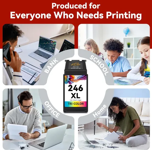 Miniatura 6 de Cartucho de tinta de color 246XL compatible con Cannon CL-246 246 XL CL-246XL para Canon PIXMA TR4520 TS302 MG2525 TR4527 TS3322 MG3022 MX490 TS202