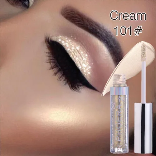 Miniatura 2 de Sombra de ojos líquida, resistente al agua, brillo brillante, fácil de usar, delineador de ojos de larga duración, lápiz de ojos, cosméticos de Crema