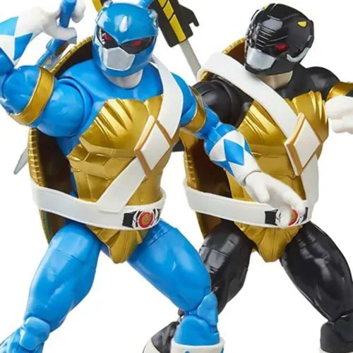 Miniatura 7 de Power Rangers X TMNT - Figuras de soldado de pie y guardabosques rojos