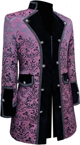 Miniatura 2 de Chaqueta larga estilo steampunk vintage para hombre, abrigo gótico victoriano