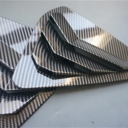 Miniatura 4 de ZiWen 2 paneles de listones de fibra de carbono estilo deportivo para cuarto trasero de ventanilla para Nissan Altima 2013 2014 2015 2016 2017 2018