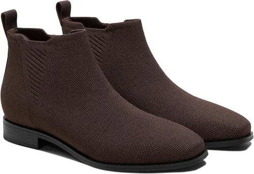Miniatura 9 de VIVAIA Ryan - Botas Chelsea sin cordones para mujer, botas de tobillo con punta cuadrada, repelentes al agua, cómodas botas de tacón bajo para uso