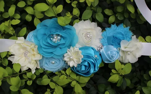 Miniatura 4 de nania fajín de embarazo de maternidad para Mon to be baby shower fajín de flores
