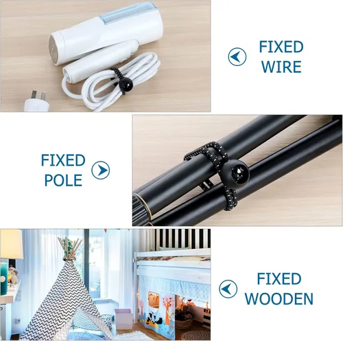 Miniatura 5 de 50 cuerdas elásticas para bolas, resistentes con bolas para toldo, lona, carga, tienda de campaña, resistente a los rayos UV (15 pulgadas)