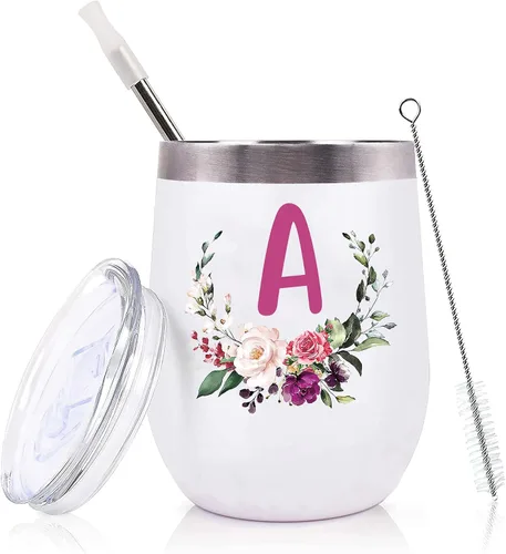 Miniatura 10 de PFL Regalos de Boda para Dama de Honor de la Novia - Regalos de Despedida de Soltera - Amigas de la Novia y Hermanas - Taza de Café de Vino de 12 oz