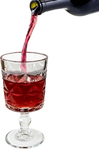 Juego de 4 copas de cóctel y vino, copas de 12 onzas para beber copas vintage para licor de whisky, margarita, champán, cerveza y jugo, vaso de
