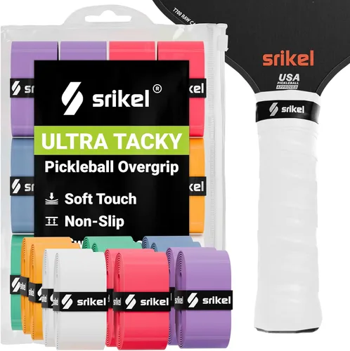 Miniatura 12 de Overgrip de paleta de pickleball – Cinta de agarre de pickleball ultra adherente, absorbente y antideslizante, suave al tacto y duradera