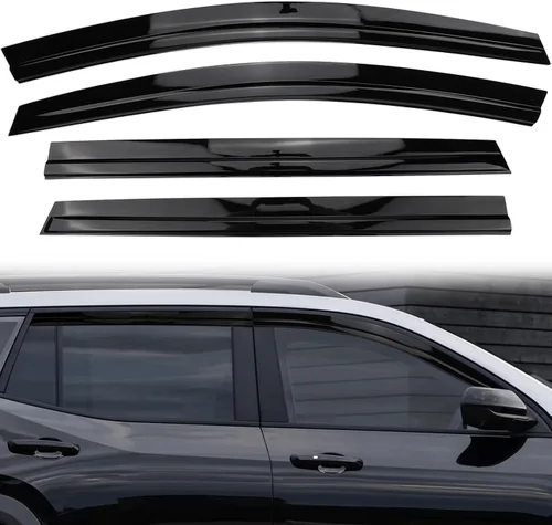 Miniatura 10 de Viseras adhesivas de bajo perfil para ventana, protectores de lluvia para Buick Envista 2024 2025, deflectores de ventana, reducen el ruido