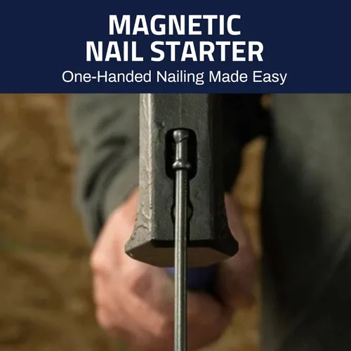 Miniatura 5 de Boss Hammer Martillo de Titanio Ti64 de Grado de Construcción de 12 oz con Mango de Fibra de Vidrio Tough-Fiber que Absorbe Impactos - Agarre