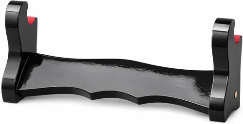 Miniatura 11 de Pie de mesa de madera negra laqueada Handmade Sword, para espadas katana o wakizashi, de lujo, cuadro titular de la visualización