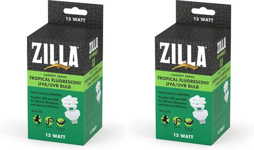 Miniatura 9 de Zilla Canopy Series - Bombillas fluorescentes UVB/UVA Desert 20 W, 3.875 pulgadas, color blanco