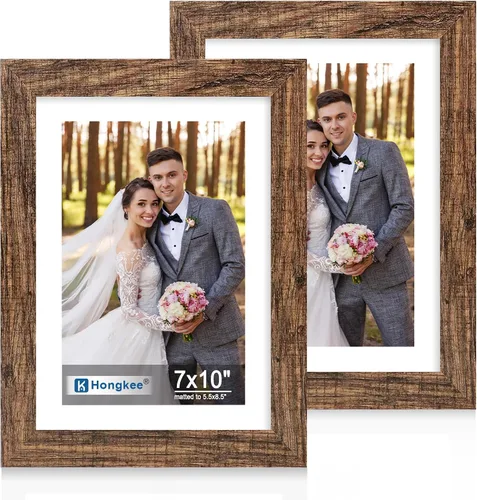 Miniatura 129 de Hongkee - Juego de 2 marcos de fotos, HK042515-MD5.5X8.5-BK(2PK)