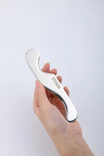 Miniatura 3 de STICKON Juego de herramientas de masaje de acero inoxidable 3 en 1, kit de herramientas de masaje de raspado y herramienta IASTM para terapia