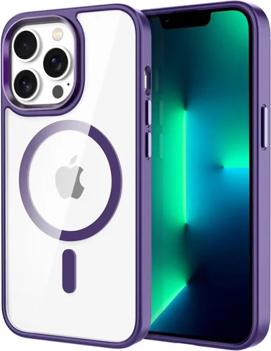 Miniatura 61 de CACOE Funda magnética para iPhone 12 y iPhone 12 Pro de 6.1 pulgadas - Compatible con MagSafe y soporte magnético para teléfono en el automóvil,