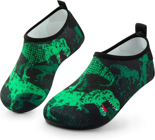 Sunnywoo Zapatos de agua para niños y niñas, zapatos de agua de secado rápido, antideslizantes, piel de agua, zapatos deportivos descalzos,