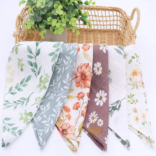 Miniatura 7 de LifeTree Toallas de muselina para bebé, paquete de 6 paños de lavado unisex para niños y niñas, 70% viscosa de bambú y 30% algodón, toallas de baño