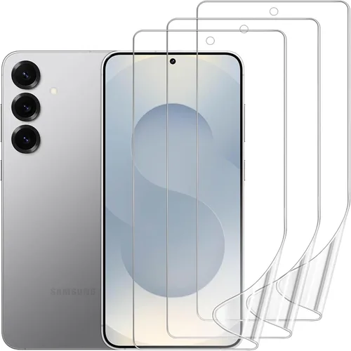 Miniatura 11 de Paquete de 3 protectores de pantalla compatibles con Samsung Galaxy S21 FE 5G de 6.4 pulgadas, película de hidrogel de TPU suave transparente HD