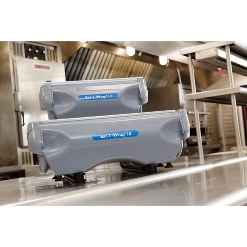 Miniatura 3 de Carlisle FoodService Products SW12 Saf-T-Wrap - Despachador de papel de aluminio/película para rollos de 12 pulgadas, color gris
