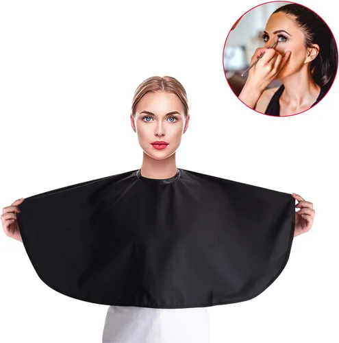 Miniatura 7 de Noverlife Maquillaje Cabo Shortie Makeover Bib Salón de Belleza Smock para Clientes Peine Barba Afeitado Peluquería Champú Capa