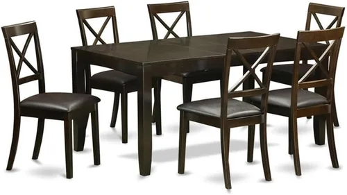 Miniatura 11 de East West Furniture LYBO5-CAP-C - Juego de mesa de comedor de 5 piezas, incluye una mesa de cocina rectangular con hojas de mariposa y 4 sillas