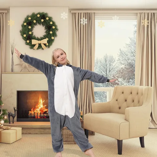 Miniatura 3 de IREMATE Animal Onesie Pajamas for Kids Christmas Onesie Cute One Piece Pajamas Sleepwear Gift for Boys Girls