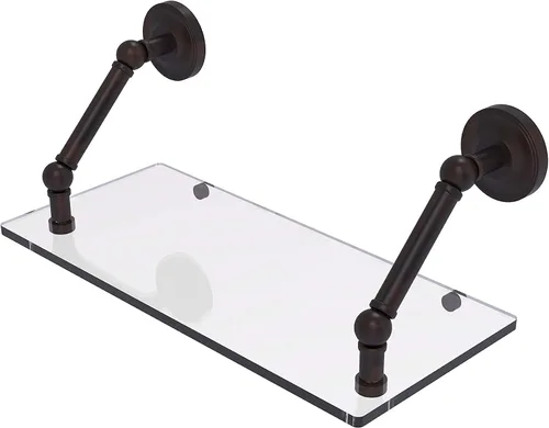 Miniatura 42 de Allied Brass PR-1/22-ORB Pr - Estante de vidrio con bordes biselados de 1 pulgada, 22 pulgadas, bronce aceitado