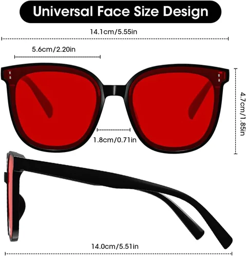 Miniatura 6 de Gafas de luz azul para mujer, anteojos de luz azul para hombre, 99.9% de bloqueo de luz azul, revestimiento doble AR con revestimiento rojo, lentes