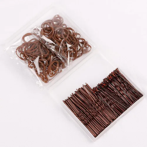 Miniatura 9 de 200 horquillas para el cabello en forma de U con caja de almacenamiento (2.36 pulgadas, 2 pulgadas), horquillas para moños para mujeres, niños