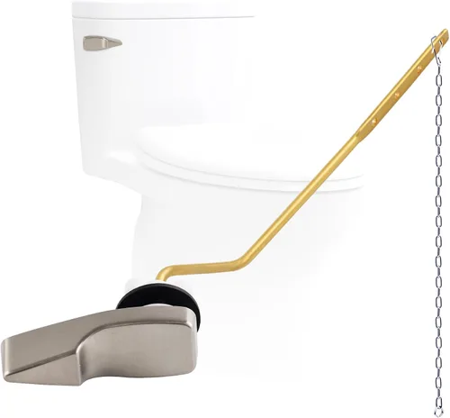 Kit de repuesto de manija de inodoro de metal universal de montaje lateral compatible con American Standard/Mansfield/Gerber/TOTO/Kohler inodoro,