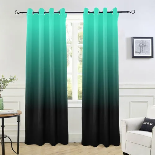 Miniatura 9 de Cortinas amarillas y azules de 84 pulgadas, 1 pieza, cortinas de puerta para tratamientos de ventanas, divisores de habitación, cortinas de cocina