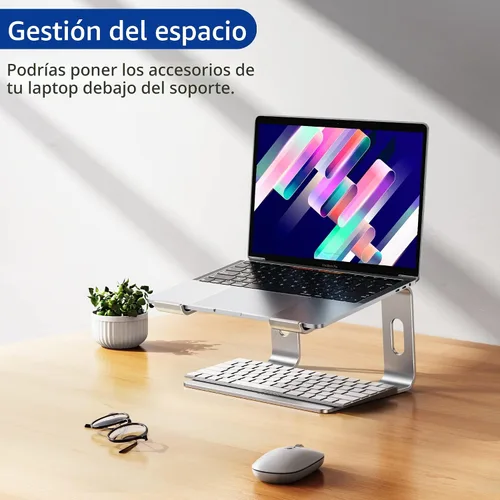 Miniatura 9 de BESIGN LS03 - Soporte elevador de aluminio para laptop, ergonómico y desmontable, elevador para computadora, compatible con MacBook Air, Pro, Dell