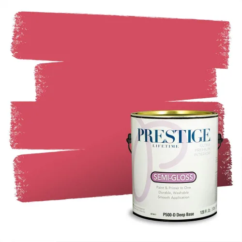 Miniatura 650 de Prestige Paints Pintura exterior e imprimación en uno, 1 galón, plano, coincidencia comparable de Valspar* Amber Rose*