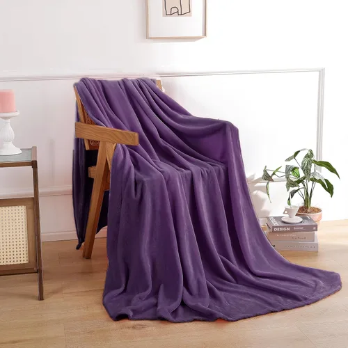 Miniatura 12 de Manta de Forro Polar Negro para Sofá, Silla, Sillón, Suave, Cálida, Mullida y Acogedora para Mujeres y Hombres, 300GSM Decoración de Habitación