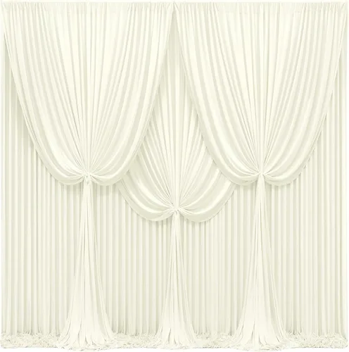 Miniatura 47 de Cortinas de fondo azul bebé de 8 x 10 pies para bodas, cortinas de fondo de poliéster sin arrugas, para baby shower, fiestas de cumpleaños