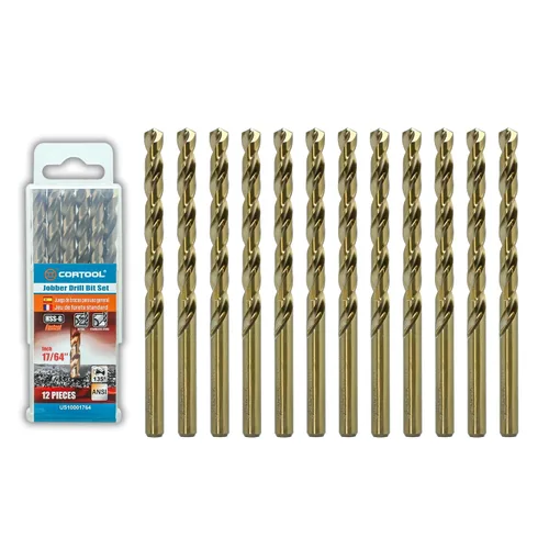 Miniatura 19 de Juego de brocas de cobalto de 1/2 pulgada (6 piezas), juego de brocas de metal M35 HSS de longitud de trabajo para metal duro, acero inoxidable