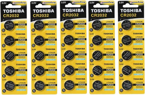 Miniatura 16 de Toshiba CR2032 3 Volt Pila de Litio Tipo Moneda (5 Baterías)
