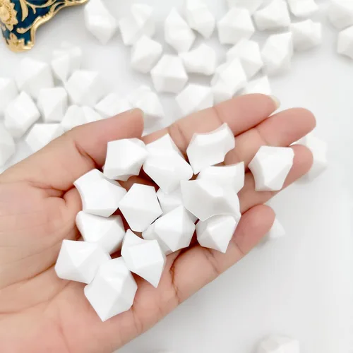Miniatura 4 de Relleno de jarrón blanco para decoración del hogar, cubitos de hielo triturados falsos, rellenos de jarrón, 150 cubos de hielo falsos reutilizables