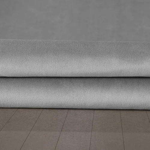 Miniatura 7 de HPD Half Price Drapes Cortinas opacas de terciopelo extra anchas con ojales, de 84 pulgadas de largo, bloqueo de calor y luz completa, para Gris
