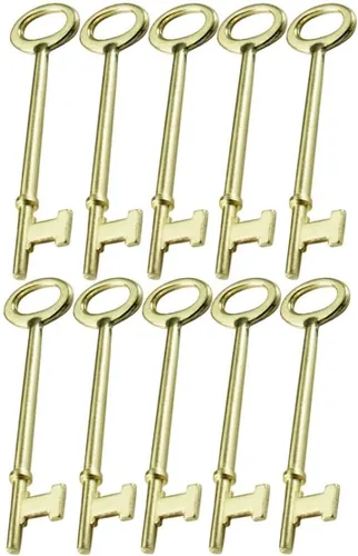 Miniatura 8 de Lucky Line Llaves maestras tipo esqueleto con punta plana y punta con muescas para cerraduras de palanca y cerraduras alveoladas, puertas