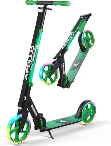 Miniatura 2 de APOLLO Patín plegable para adultos, adolescentes y niños a partir de 6 años con ruedas grandes (XXL), scooters plegables con opciones de rueda