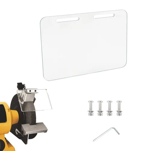 Miniatura 12 de SCOTTCHEN Protector de ojos de repuesto para amoladora de banco de vidrio templado, 4 x 5 pulgadas, escudos de seguridad, cubierta protectora