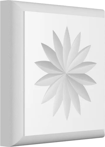 Miniatura 20 de Ekena Millwork ROSP050X050X100SDG11 Roseta estándar con borde redondeado, 5 pulgadas de ancho x 5 pulgadas de alto x 1 pulgadas de alto, PVC