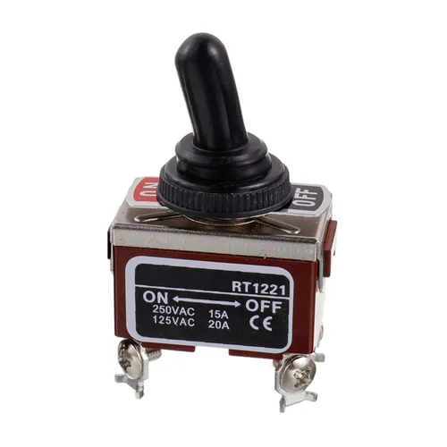 Miniatura 2 de BOJACK RT1122FS Interruptor de palanca 125 V 20 A Interruptores de reinicio automático momentáneo 250 V 15 A SPST ON -Off- 3 terminales interruptor