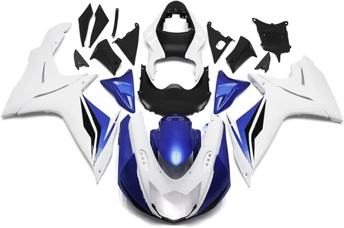 Miniatura 31 de Kit de carenado de inyección azul, negro y blanco para Suzuki GSXR600 GSX750 2006 2007 GSXR 600 GSX-R750 06 07 ABS Carenado de plástico completo