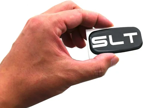 Miniatura 6 de 2 emblemas SLT de cabina con logotipo 3D de repuesto para camioneta camioneta SUV 99-07 Silverado Tahoe Suburban 15036134 (cromado)