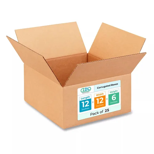 Miniatura 201 de IDL Packaging Paquete de 5 cajas de envío altas de 8 x 8 x 48 pulgadas, extra resistentes de 200 libras frente a caja regular, cajas de mudanza
