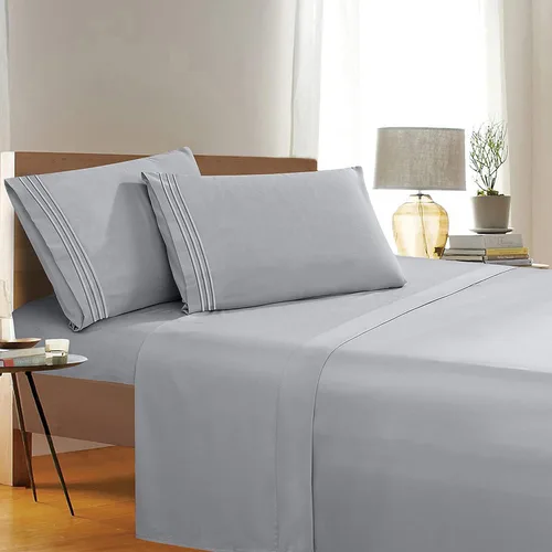 Miniatura 10 de Elegant Comfort 1500 Premier Resistente a Arrugas y Decoloración de Calidad Hotel Juego de Sábanas de 4 Piezas Ultra Suave Lujoso Incluye Sábana